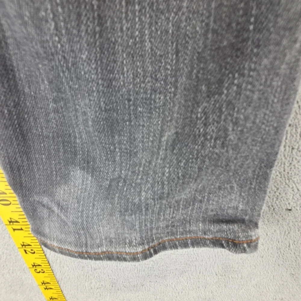 Vintage Levis 519 Jeans Mens 30x32 Gray Slim Engineered Charcoal Wash Zip Fly‎